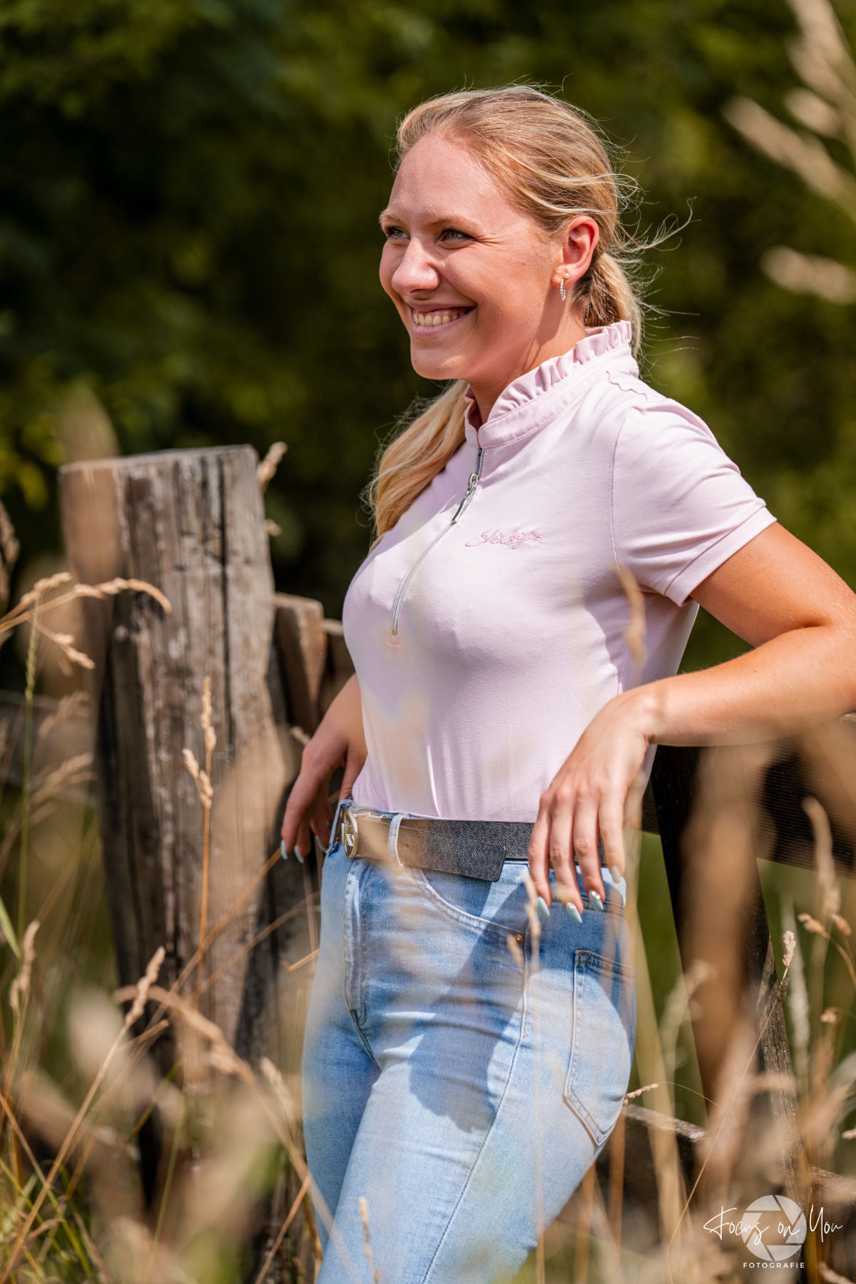 Rüschenpolo Sofia in light pink