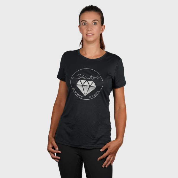 T-Shirt Mailand mit glitzernden Shine bright Logo